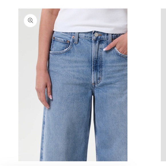 AGOLDE Low Curve Crop Jean in Fairway size 25 NWOT - Picture 5 of 6